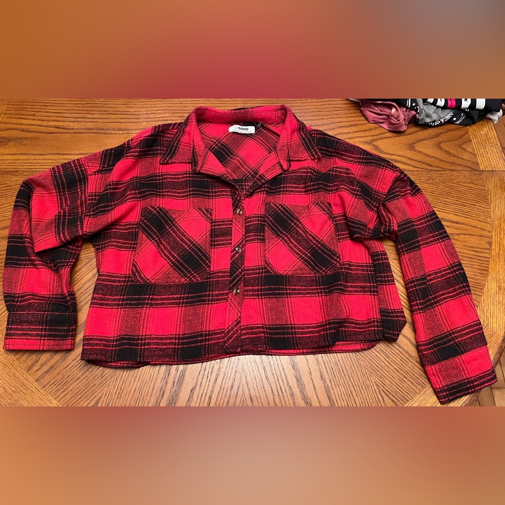 Red Plaid women’s  Shirt by